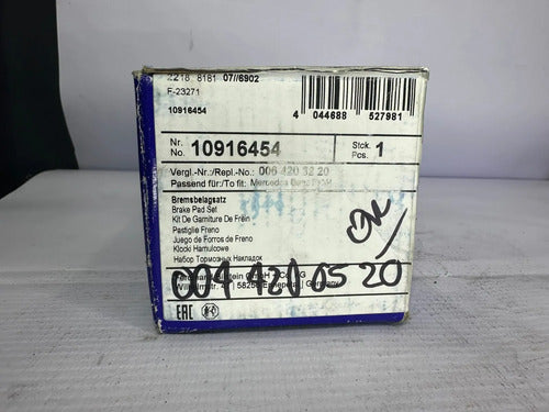 PASTILLAS DE FRENO SWAG 0064203220