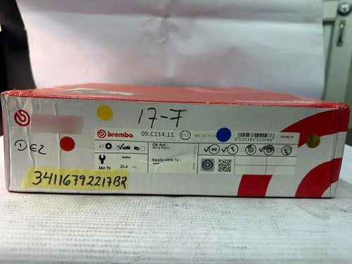 DISCO DE FRENO MARCA BREMBO PARA BMW 34116792217BR