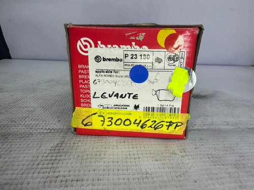 PASTILLAS DE FRENO MARCA BREMBO 673004626FP
