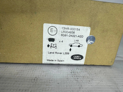 PASTILLAS DE FRENO MARCA LAND ROVER ORIGINAL LR004936