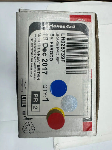 PASTILLAS DE FRENO PARA LAND ROVER LR025739