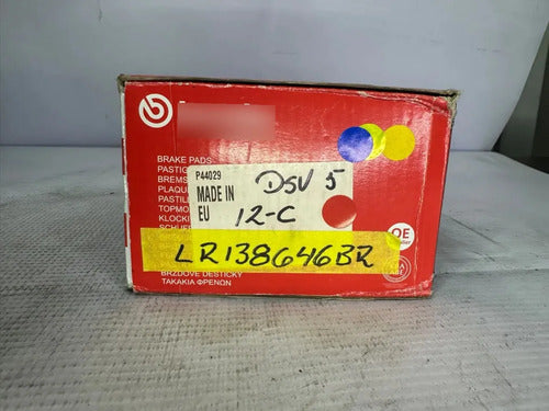 PASTILLAS DE FRENO DELANTERAS BREMBO LR138646BR